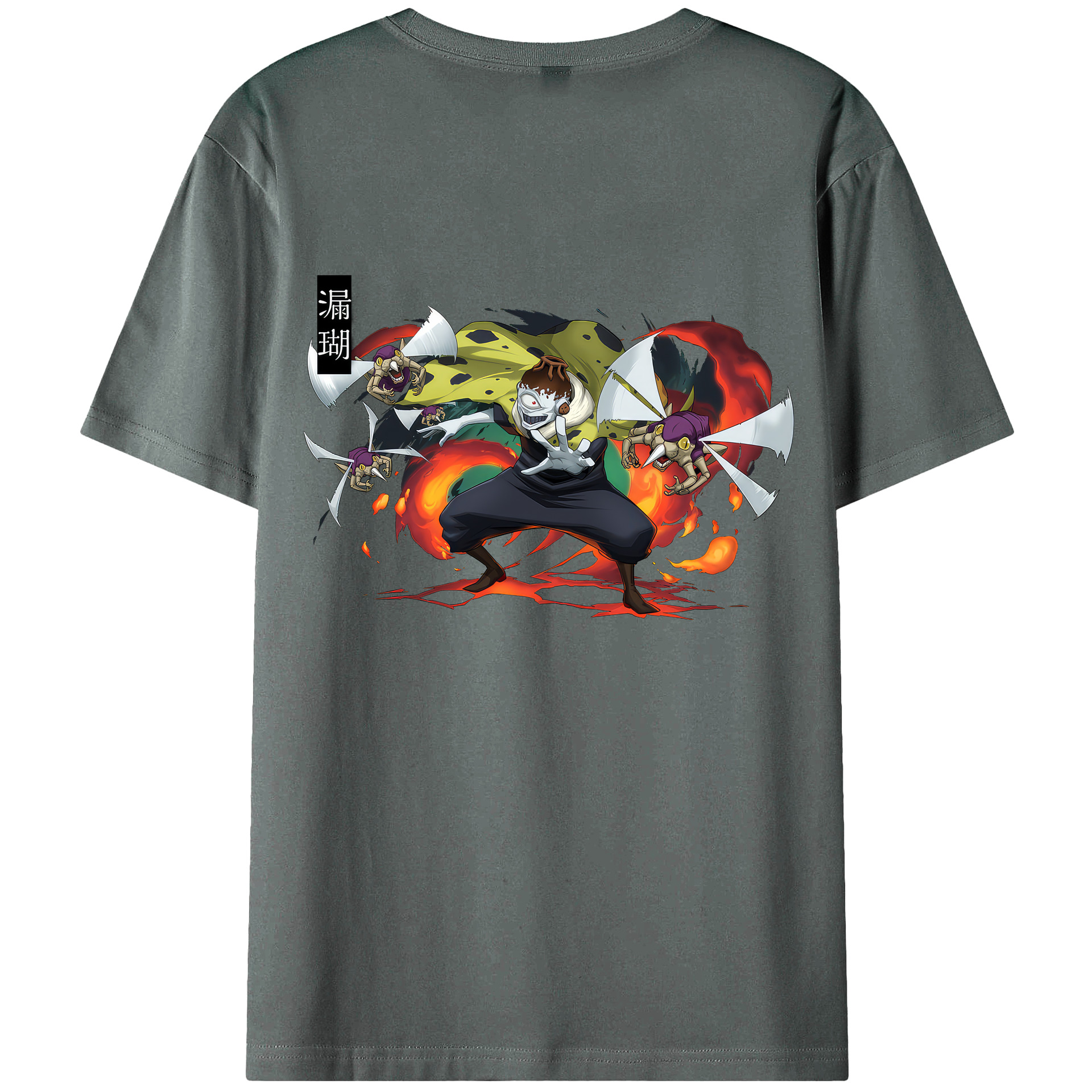 （画像用） 呪術廻戦 Jujutsu Kaisen 綿100％ メンズ半袖Tシャツ（バックプリント） 通気性